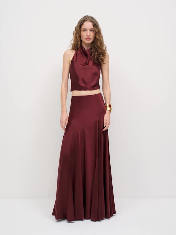 Sera Silk Two Piece - Boysenberry